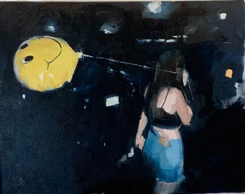 MARK TENNANT "Balloon" Oil on Canvas APR 57