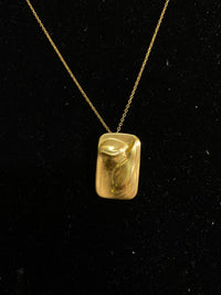 Tiffany&Co. ELSA PEPETTI 18KYG Square Cameo Chain Necklace! -$10K APR w/ CoA } APR 57