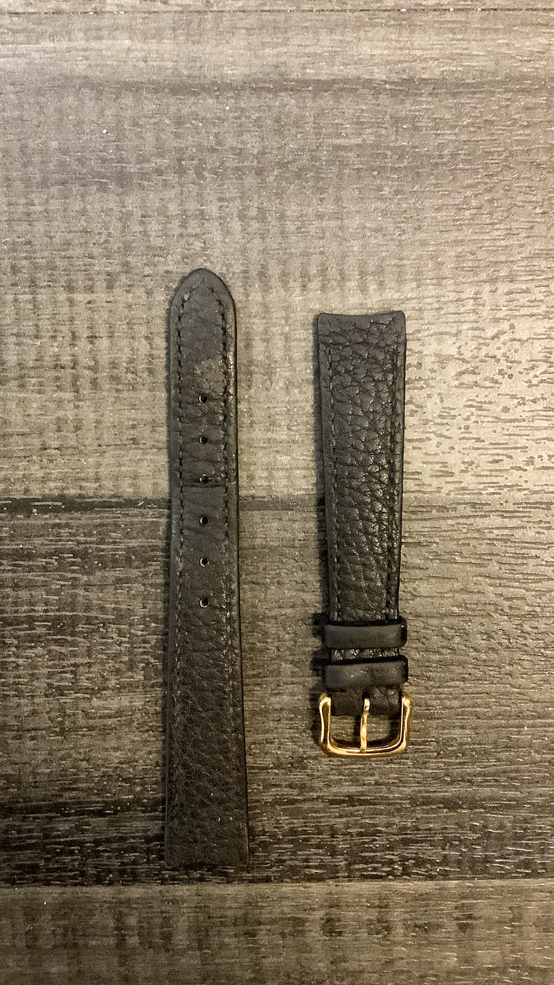 EBEL Black Lizard Leather Watch Strap for Screw Lugs - $600 APR VALUE w/ CoA! ✓ APR 57