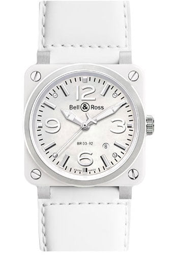 Bell & Ross Automatic 42mm Model BR 03 92 White Ceramic APR 57