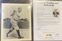 Babe Ruth Extremely Rare Signed Gem Mint Vintage Photo PSA cert. CoA- $60K APR!! APR 57