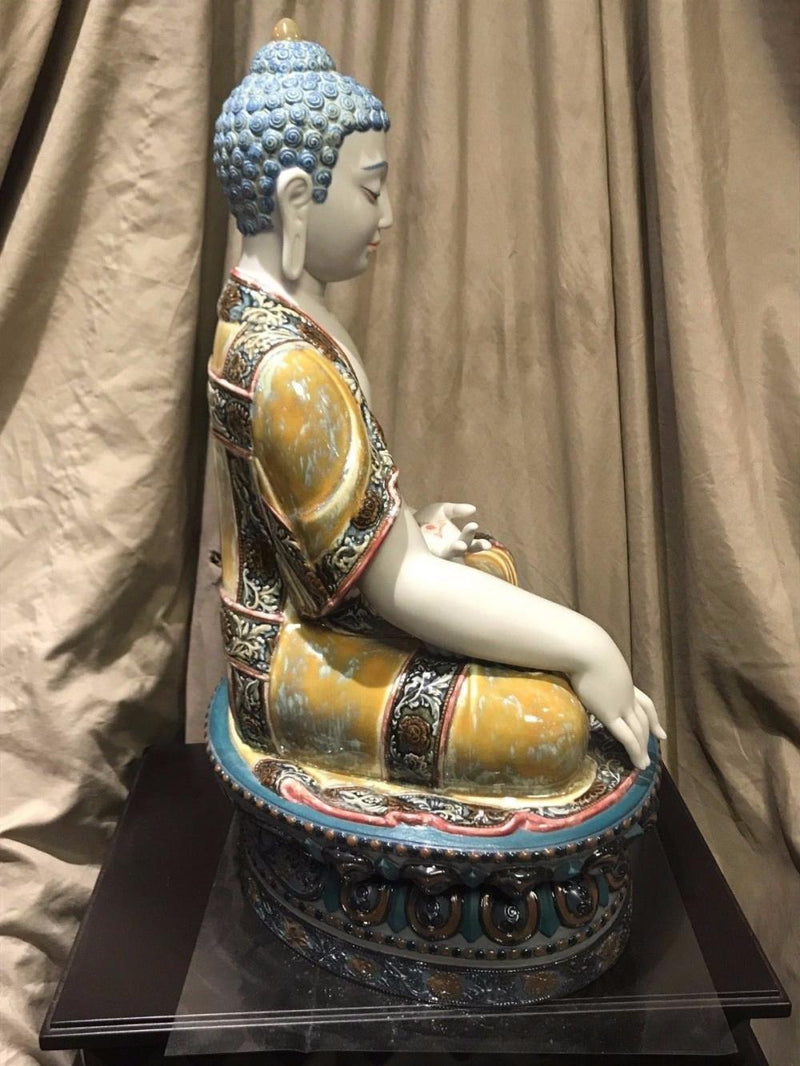 Shakyamuni Buddha Earth Porcelain Figurine By José J. Malavia, 2007 - $20K VALUE w/ CoA!* APR 57