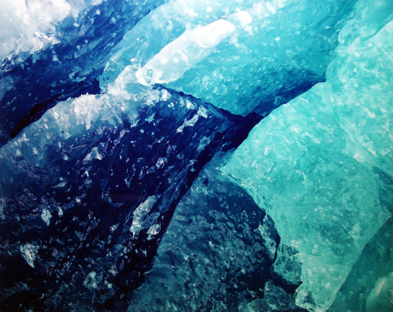 CHRISTOPHER BURKETT, “Blue Glacial Ice, Alaska”, Cibachrome Photograph, c. 1993 - $5K Value* APR 57