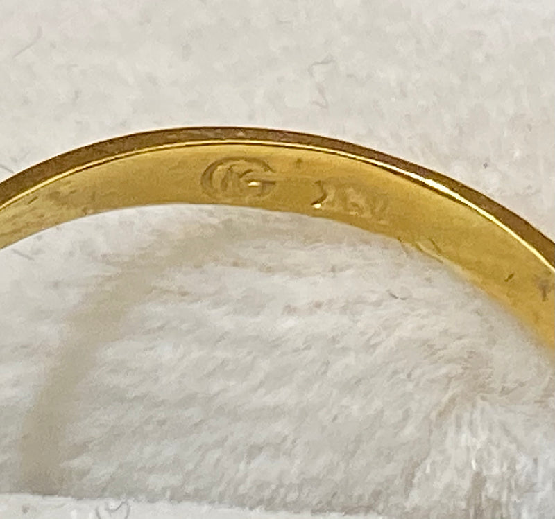 KURT GUTMANN 1940's Design 18K Yellow Gold with Sapphire & Diamond Flower Ring - $8K Appraisal Value w/CoA} APR57