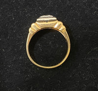 Solid Yellow Gold with Carat Diamond Unisex Ring - $10K Appraisal Value w/ CoA! } APR57