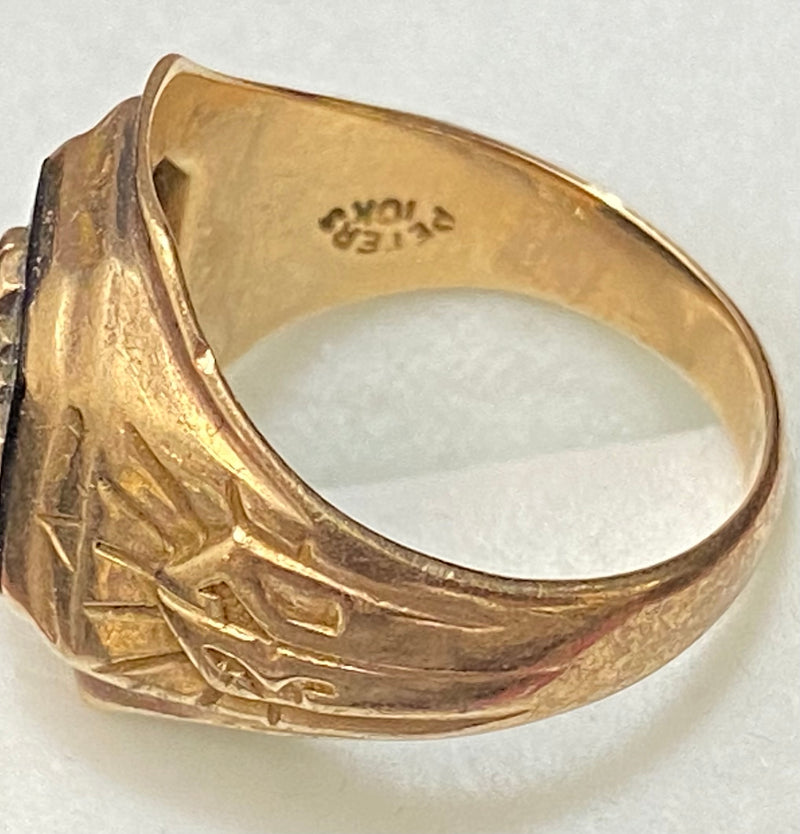 1932 Antique Fort Ann High School Class Ring in Solid Yellow Gold - $6K Appraisal Value w/CoA} APR57
