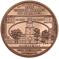 1 oz $100 Banknote Copper Round (New) APR 57
