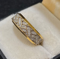 1940's Antique Indian 18K Yellow Gold & Sterling Silver 53-Diamond Ring - $6K Appraisal Value w/CoA} APR57