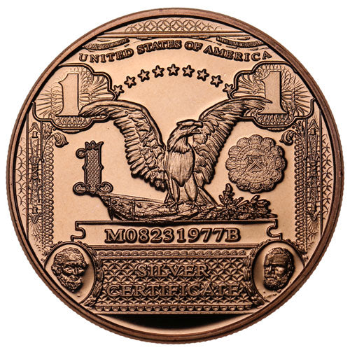 1 oz $1 Banknote Copper Round (New) APR 57