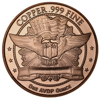 1 oz Buffalo Copper Round (New) APR 57