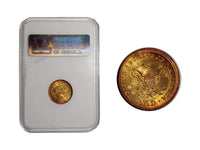 1901 Liberty Head Quarter Eagle Brilliant Gold Toning MS-64 (NGC) - $1.3K APR Value w/ CoA! ✿✓ APR 57