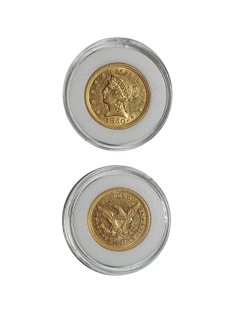 United States 1850 Gold Quarter Eagle- $800 APR Value w/ CoA! ★✓ APR 57