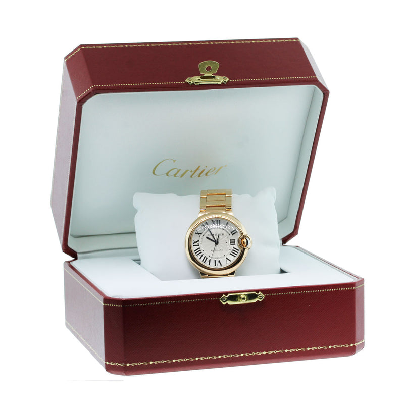 CARTIER Incredible Ballon Bleu 18K Rose Gold Automatic Wristwatch - $60K Appraisal Value! ✓ APR 57