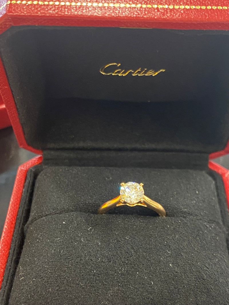 Cartier New Diamond Engagement Ring 18K 1.03 ct.w GIA, COA, $22K Cert Appraisal! APR57