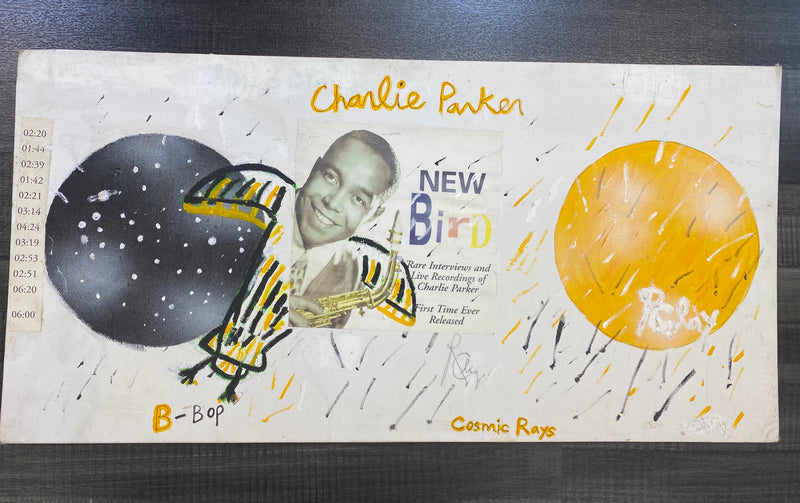 Richard Clay, 'Cosmic Rays (Charlie Parker), Signed Acrylic Painting, 2004 - Appraisal Value: $6K APR 57