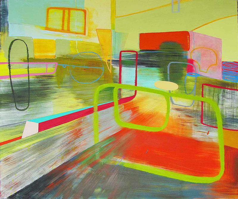 Jean Arnold, 'Colfax East: Attention,' Urban Motion Series, Oil on Canvas, Unframed, 2009-13 - Appraisal Value: $20K APR 57