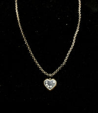 CHOPARD Happy Diamond Necklace with 5 Diamonds in 18K White Gold - $16K Appraisal Value w/ CoA! APR 57
