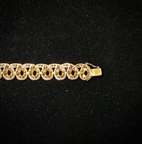 Bvlgari style Solid Yellow Gold with Channel Setting 338 Diamonds Bracelet - $30K Appraisal Value w/CoA} APR57