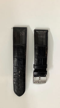 JAQUET DROZ Black Padded Crocodile Leather Watch Strap - $700 APR VALUE w/ CoA! ✓ APR 57