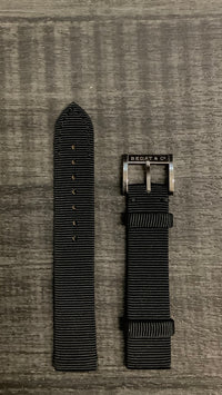 BEDAT & Co. Black Satin on Leather Ladies Watch Strap - $500 APR VALUE w/ CoA! ✓ APR 57