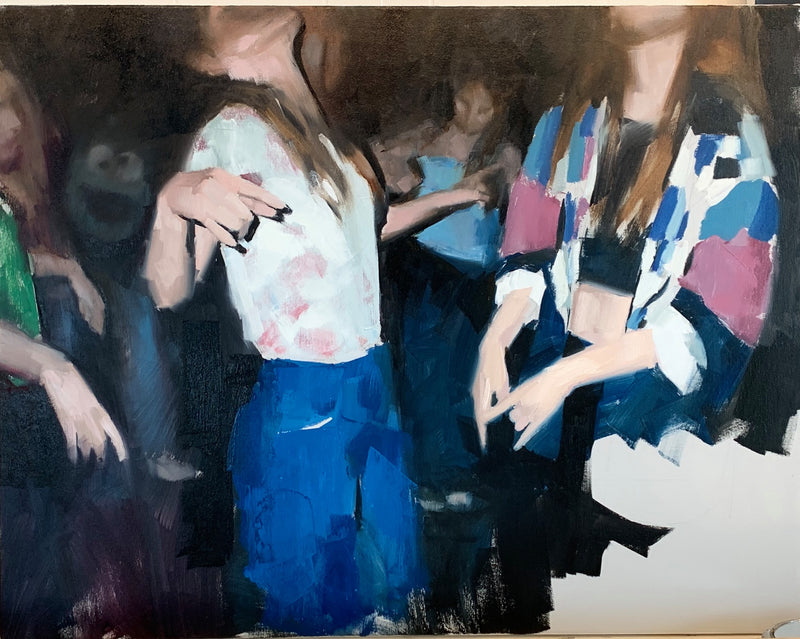 MARK TENNANT "Dancing I" Oil on Canvas APR 57