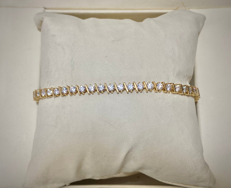 1.5ct Lab Diamond Tennis Bracelet Claw Set in 925 Silver - NDI4233U -  YouTube