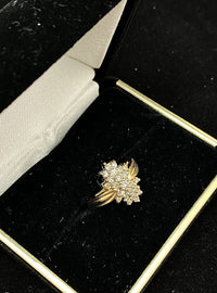 1940's Antique Design SYG w 23 Diamonds Lady's Ring - $4K Appraisal Value w/CoA} APR 57