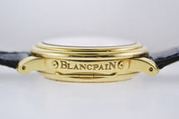 Blancpain Wristwatch Round Flip Case Skeleton Back w/ Moonphase Day-Date in 18 Karat Yellow Gold - $80K VALUE APR 57