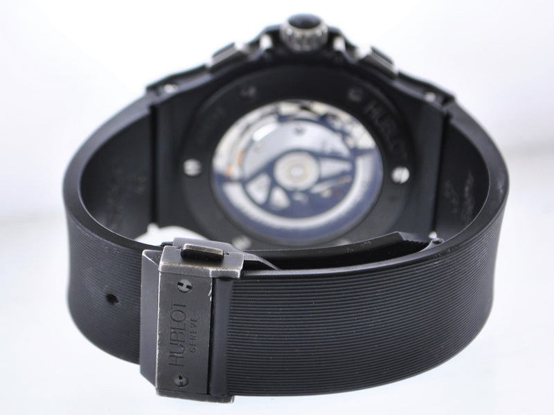 HUBLOT Big Bang Wristwatch Carbon Fiber Dial Skeleton Back Chronograph in Ceramic & Titanium - $40K VALUE APR 57