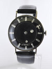 1960's Vacheron Constantin & LeCoultre Galaxy Mystery Dial Diamond Solid White Gold Leather Strap - $20K VALUE APR 57