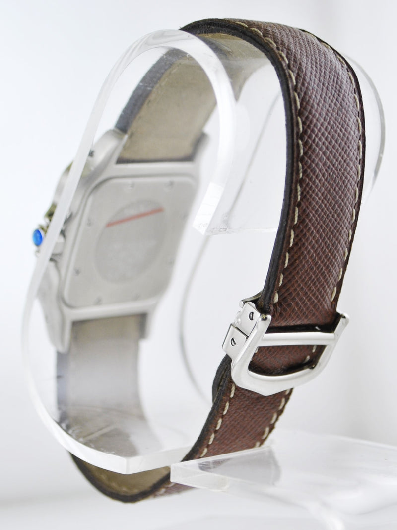 CARTIER Santos #1566 Two-Tone 18K YG & SS Square Quartz Wristwatch - $15K VALUE! APR 57