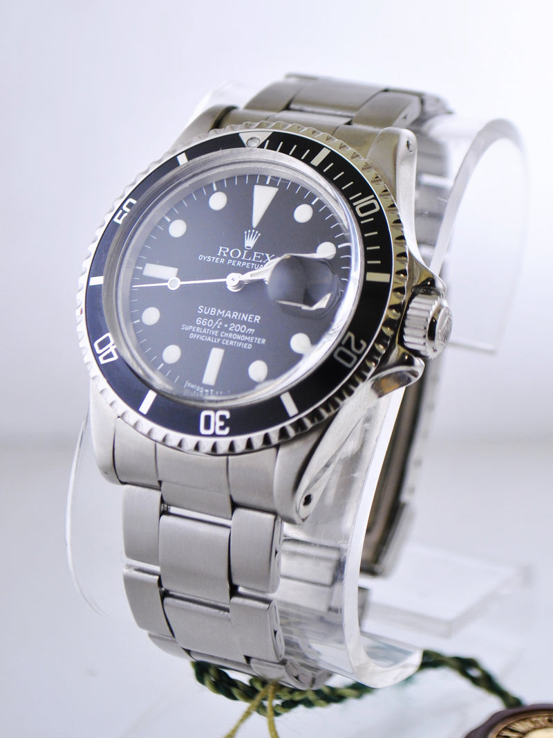 Rolex Submariner 1st Edition w/Date Men's Automatic Wristwatch Water Resistant Black Face C.1970's in Stainless Steel - $40K VALUE APR 57