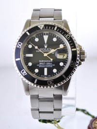 Rolex Submariner 1st Edition w/Date Men's Automatic Wristwatch Water Resistant Black Face C.1970's in Stainless Steel - $40K VALUE APR 57