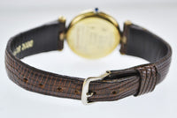 Cartier Paris Argent Quartz Small Wristwatch Three-Tone Dial Yellow Gold Plated - $6K VALUE APR 57