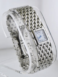 CARTIER Ruban #2420 Square Wristwatch W/ Pearl Dial & Original Band in Stainless Steel - $10K VALUE! APR 57
