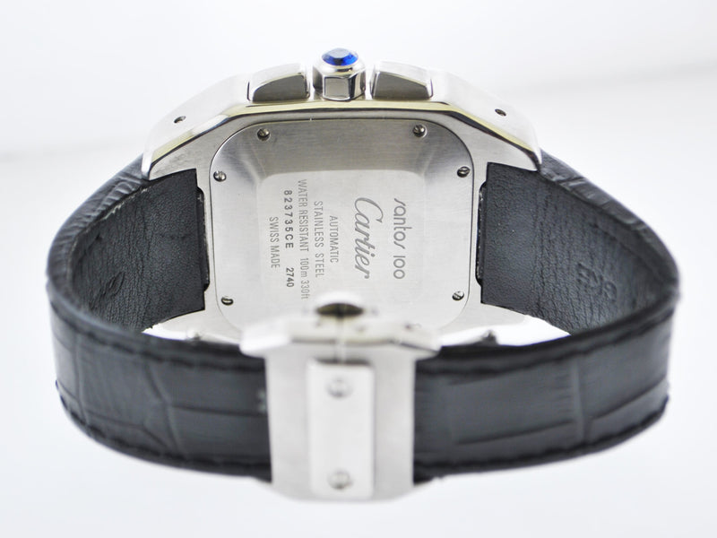 CARTIER Santos 100 Jumbo #2740 Chronograph Automatic Stainless Steel Wristwatch - $13K VALUE APR 57