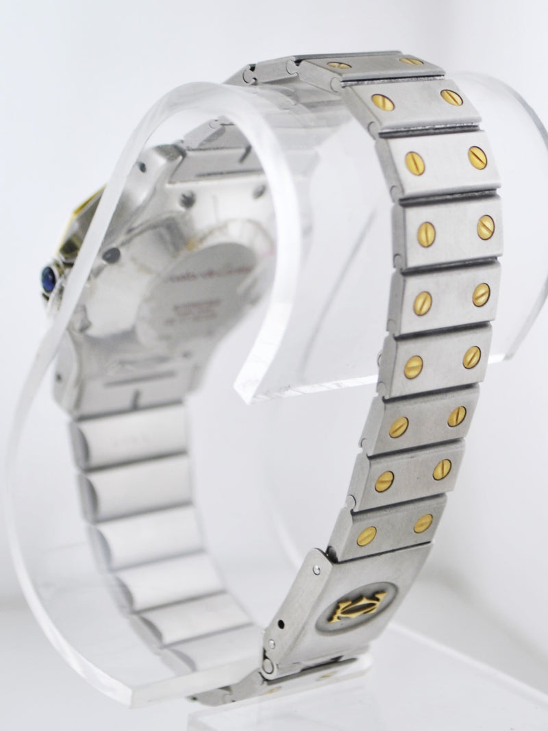CARTIER Santos Two-Tone YG & SS Octagonal Automatic Wristwatch - $10K VALUE! APR 57