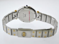 CARTIER Santos Two-Tone YG & SS Round Quartz Wristwatch w/ Grey Dial - $10K VALUE! APR 57