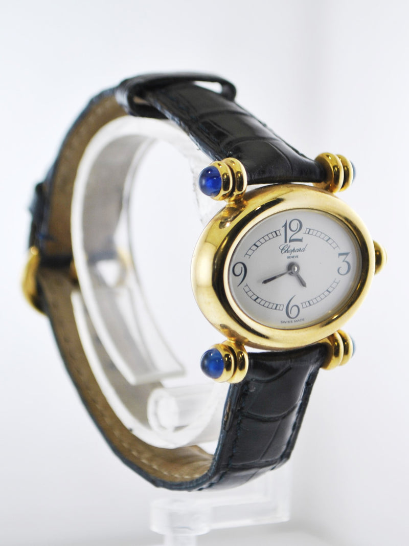 CHOPARD Imperiale 5246 Ladies Oval Wristwatch Sapphire in 18 Karat Yellow Gold on Original Strap - $30K VALUE, w/Cert! APR 57