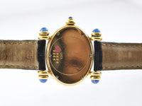 CHOPARD Imperiale 5246 Ladies Oval Wristwatch Sapphire in 18 Karat Yellow Gold on Original Strap - $30K VALUE, w/Cert! APR 57