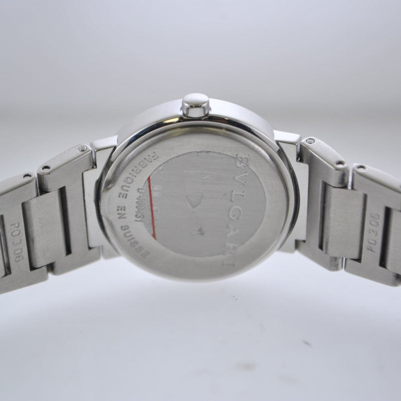 BVLGARI Diagono Women's Stainless Steel Wristwatch w/ Silver Dial and Date - $4.5K VALUE APR 57