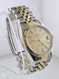 Rolex Oyster Perpetual Datejust Wristwatch Two-tone 18 Karat Yellow Gold & SS - $18K VALUE APR 57