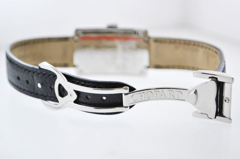 CHOPARD La Strada 8357 Ladies Rectangle SS Wristwatch on Original Strap - $10K VALUE APR 57