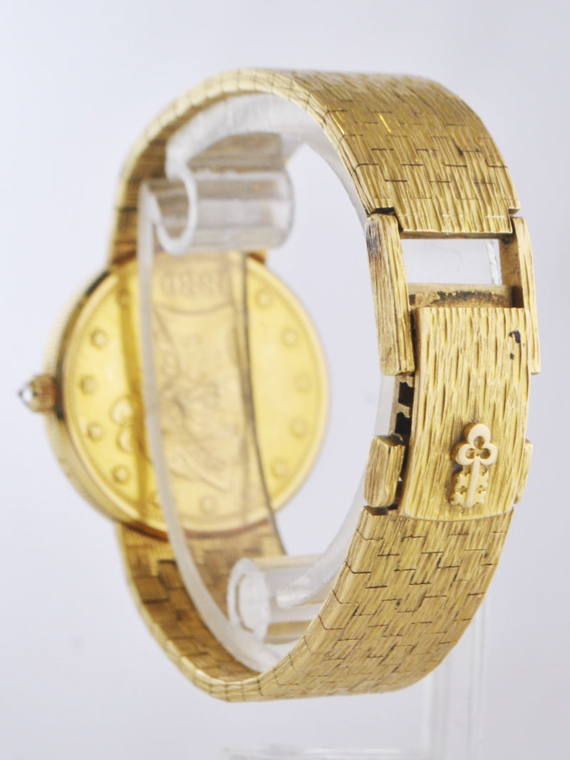 CORUM Vintage 18K Yellow Gold $10 Gold Coin Wristwatch Eagle Liberty 1880 - $30K VALUE APR 57