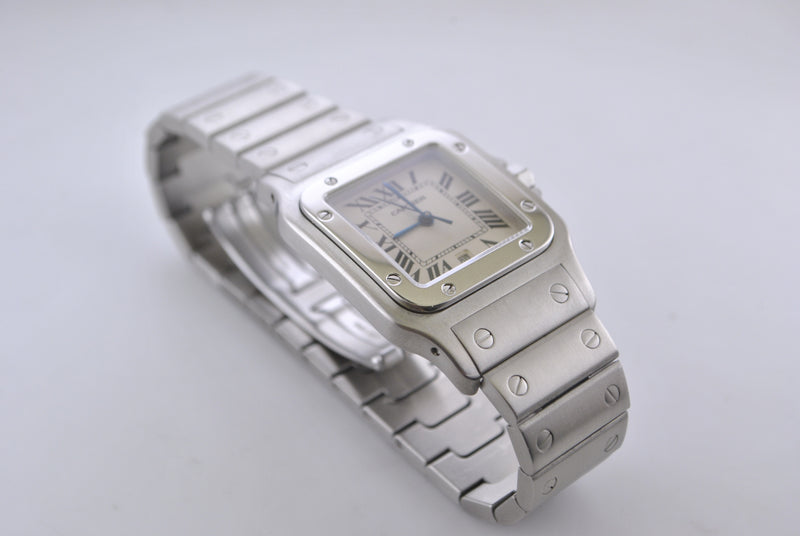Cartier Men's Santos Galbee Wristwatch in Stainless Steel - $6.5K VALUE APR 57
