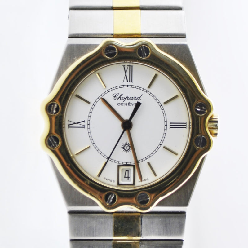 Vintage Chopard St. Moritz Ref.# 8023 Wristwatch Two-Tone Stainless Steel and Gold Tone Oyster Band - $10K VALUE APR 57