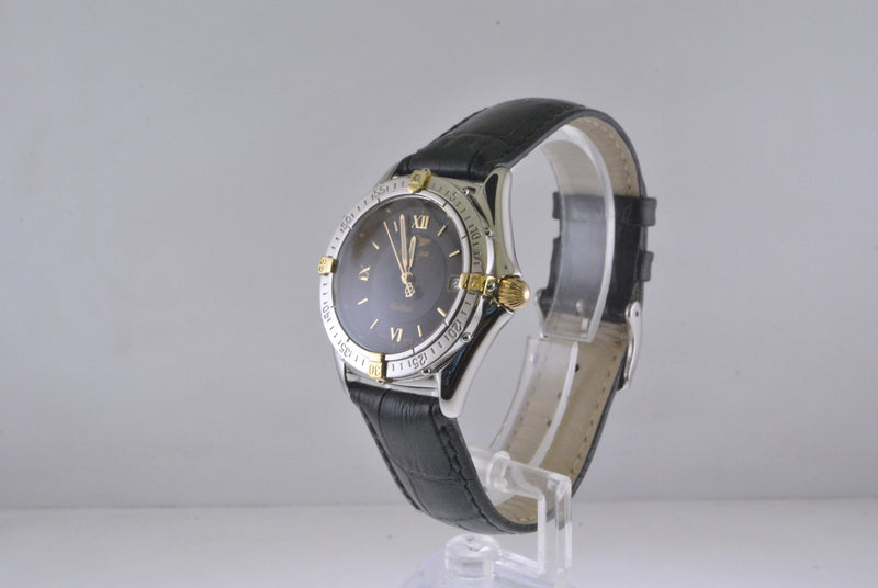 BREITLING Callisto Two-tone 18K YG / SS Wristwatch w/ Date Feature - $6K VALUE APR 57