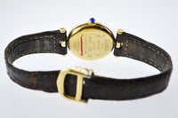 CARTIER Vermeil Thin Round Quartz YG-Plated Wristwatch - $6K VALUE! APR 57