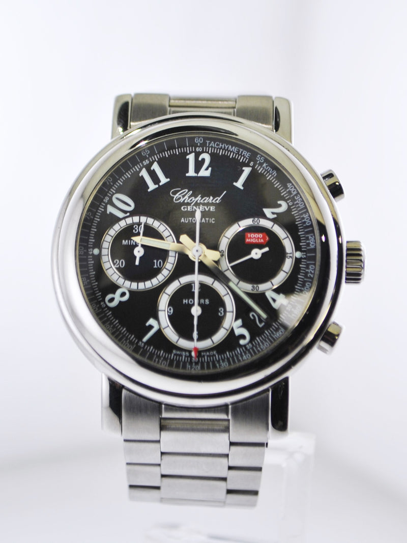 CHOPARD Mille Miglia Chronograph Automatic SS Wristwatch w/ Skeleton Back - $15K VALUE, w/Cert! APR 57