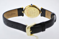 CARTIER Argent Quartz Wristwatch Three-Tone Dial YG-Plated - $6K VALUE! APR 57